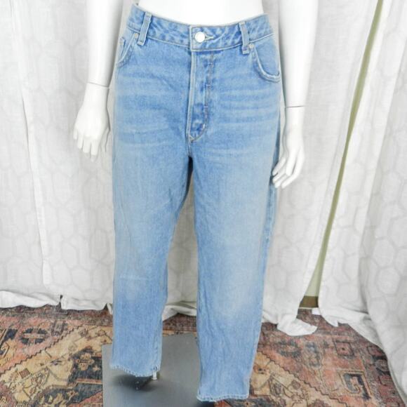 Lovers + Friends Diego High Rise Jeans Size 31 Light Wash Denim Skinny Cropped - Picture 2 of 12